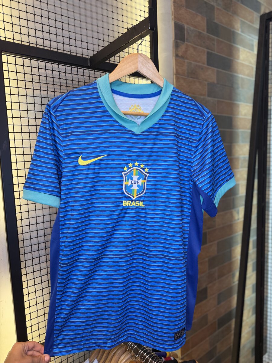 Camisa Brasil Reserva 2024 Azul Claro — frente