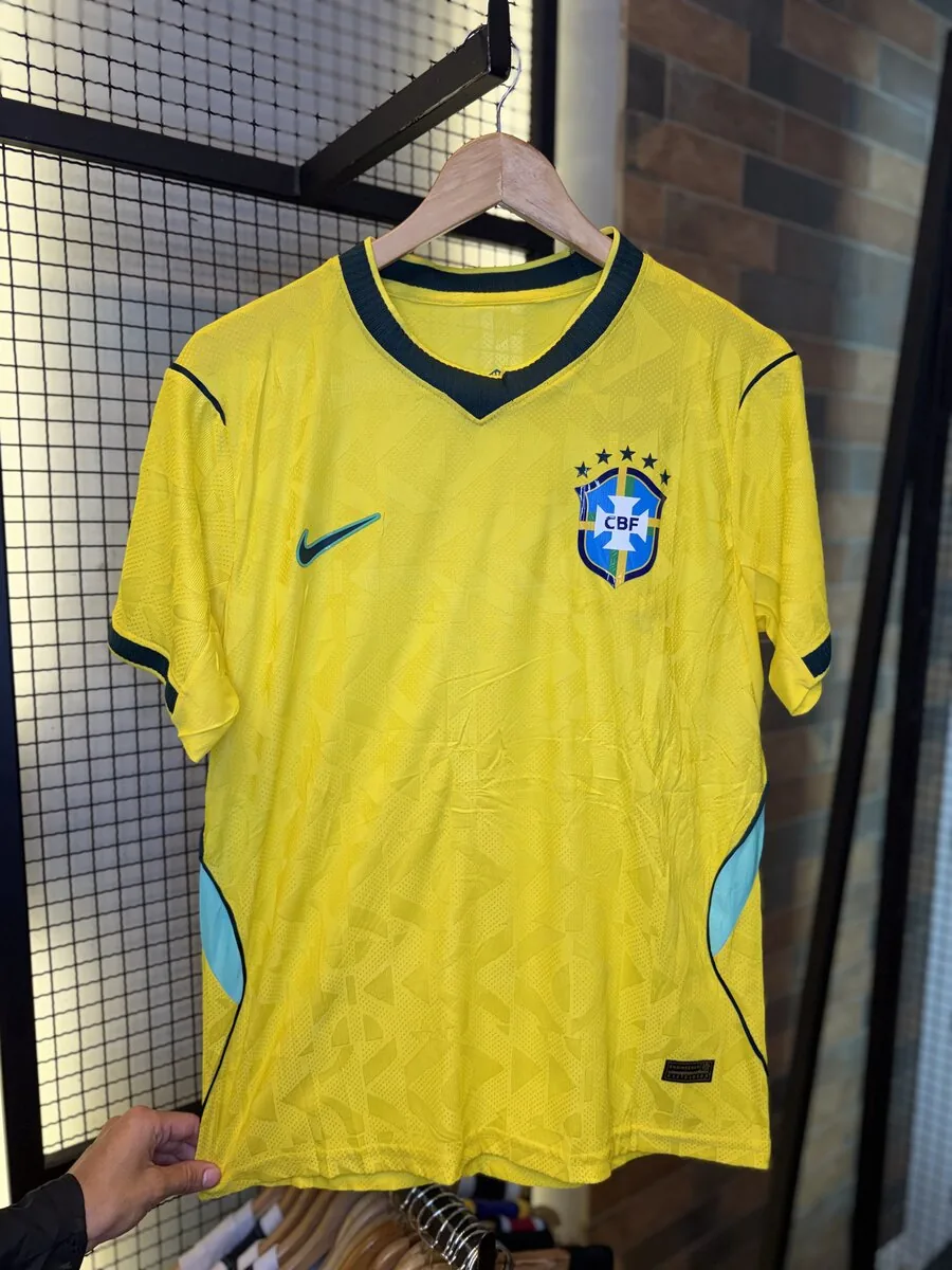 Camisa Brasil Home 2024 Amarela — frente