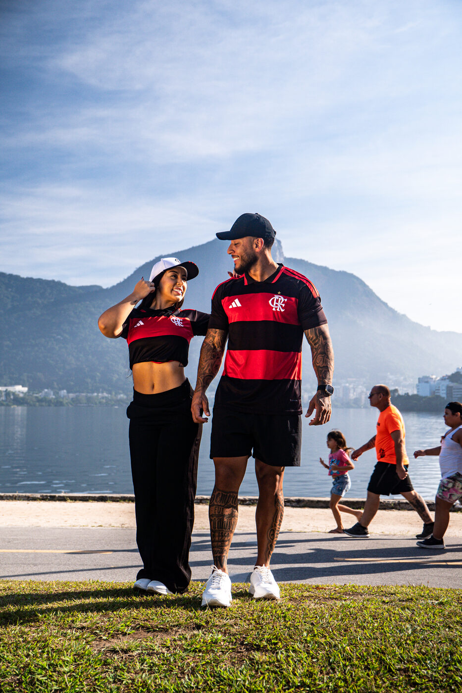 Detalhe das costas da camisa do Flamengo
