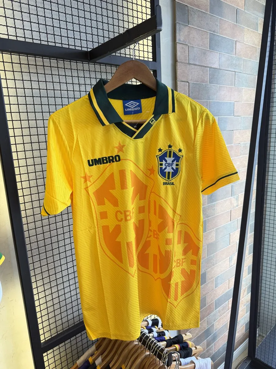 Camisa Brasil Retrô 1994 Amarela — frente